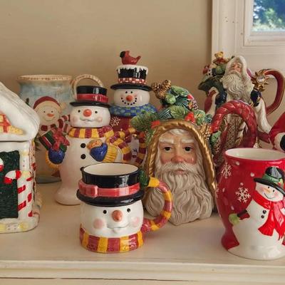 Christmas Cookie Jars And Teapots