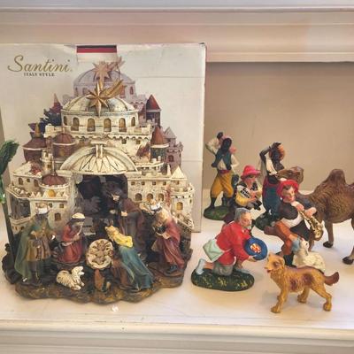 Santini Nativity And Italian Figurines