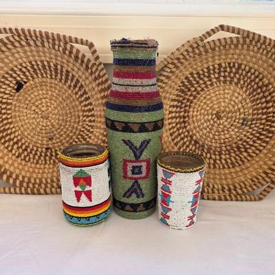 Sweet Grass Baskets & Beaded Bottles