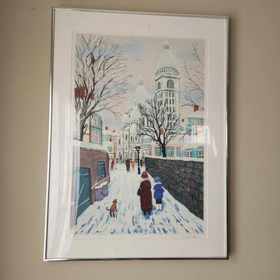 Snowy Street Print
