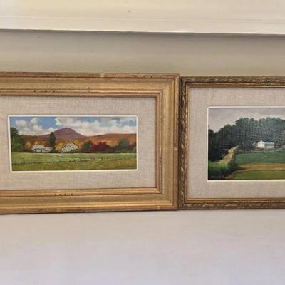 Summer & Autumn Farm Paintings By Gerald L. Lubeck 