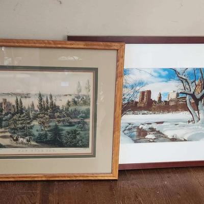 New York Day And Snowy Cityscape Prints