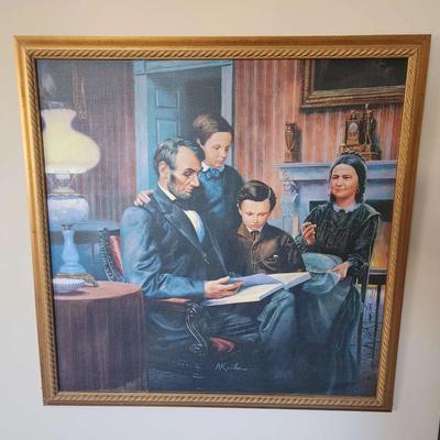 Lincoln, Family Man By Mort Kunstler 