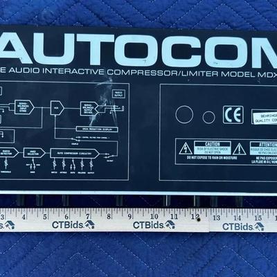 Autocom; The Audio Interactive Compressor/ Limiter Model MDX 1000