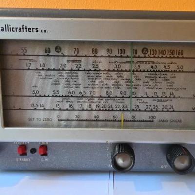 Short Wave Radio By Hallicrafter Model S 38D