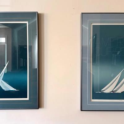 2 Framed America’s cup Prints