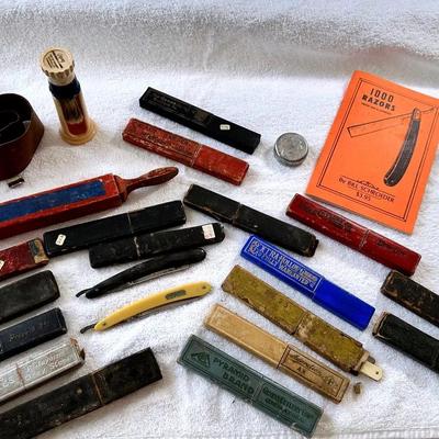 Antique Men’s Straight Razor/shaving Collection