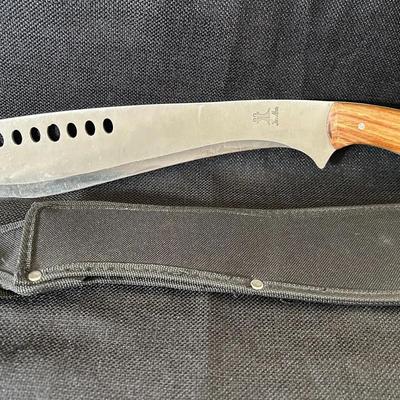 Two Man Large Knife With Canvas Zippered Sheath 
