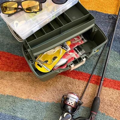 Shakespeare Rod/Reel, Tackle Box, Lures