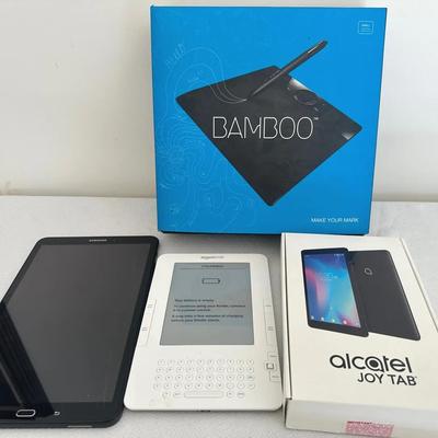 Lot of Portable Electronics: Amazon Kindle, Samsung Tablet & More