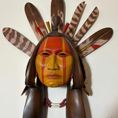 Native America Carved Mask 