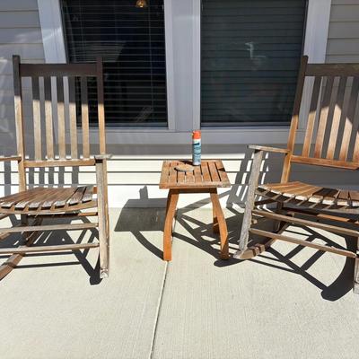 Teak Three Piece Porch Set