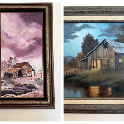 R. Gutterrez Painting On Canvas & M. Denning Painting On Board 