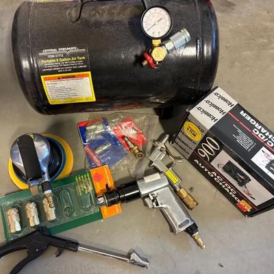 Central Pneumatic Portable 5 Gal Air Tank & Accessories 