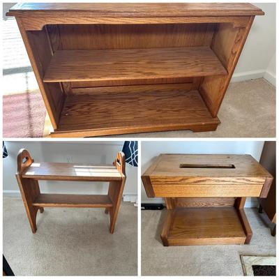 Craftsman Style Bookcase, Printer Stand And Storage Shelf
