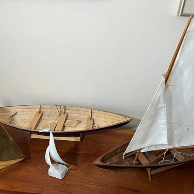 Sailboats - Wooden, Brass And Metal 