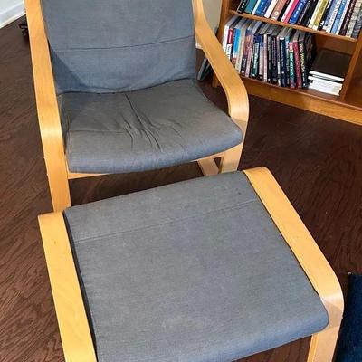 IKEA Lounge Chair And Ottoman 