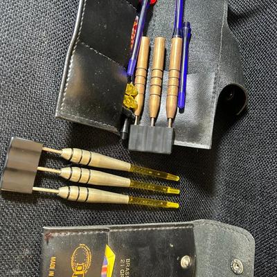 2 Sets Of Brass Darts - Made In England 