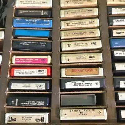 Lot 129:  Vintage 8-Track Tape Collection (Tapes Only)