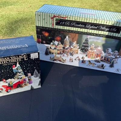 Lot 222: Porcelain Village Holiday Collectibles