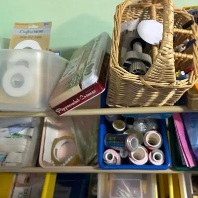 Lot 103:  Complete Sewing & Craft Supply Organizer Lot