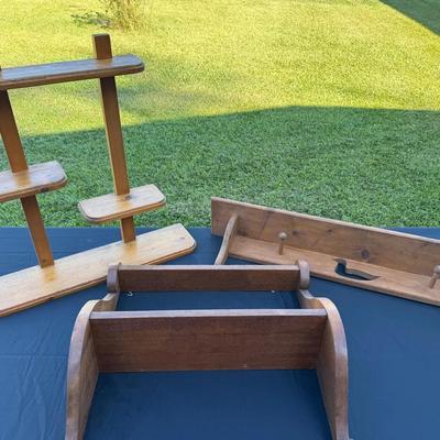 Lot 206: Wood Shelf Collection
