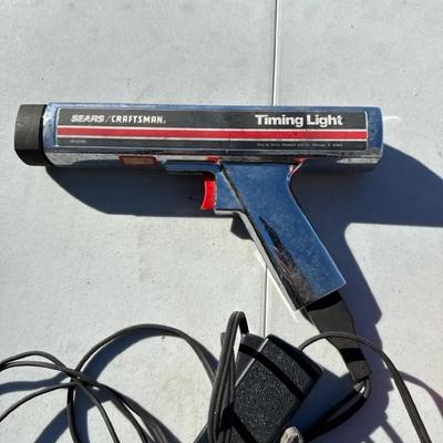 Lot 525: Vintage Automotive Diagnostic Tool Lot – Sears Craftsman Timing Light, RAC Dwell Tachometer