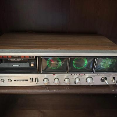Lot 262: Vintage Panasonic 4 Channel Stereo Receiver  With 8 Track