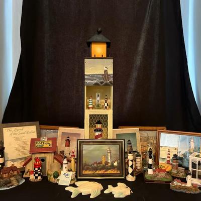 Lot 302: Large Lighthouse Decor Collection