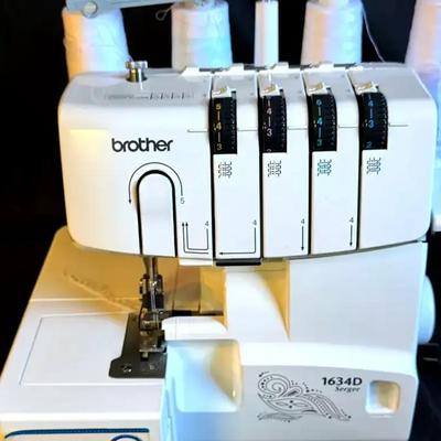 Lot 100:  Brother 1634D 3/4 Thread Serger Overlock Sewing Machine