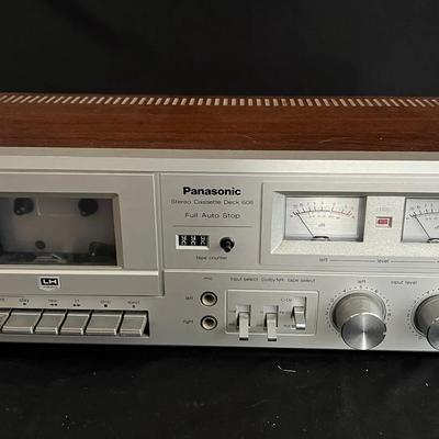 Lot 334: Vintage Panasonic Stereo Cassette Deck 608 – Full Auto Stop