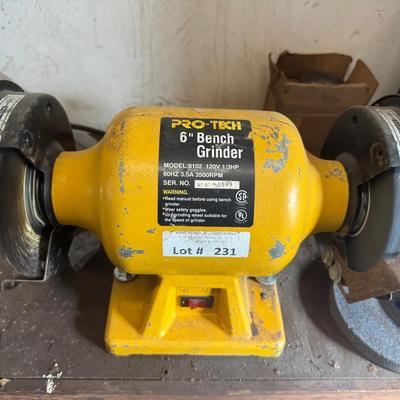 Lot 235: Pro Tech 6” Bench Grinder