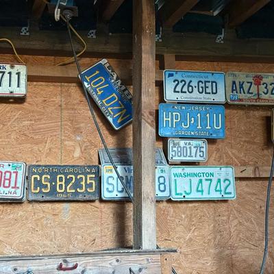 Lot 526: license plates from different states