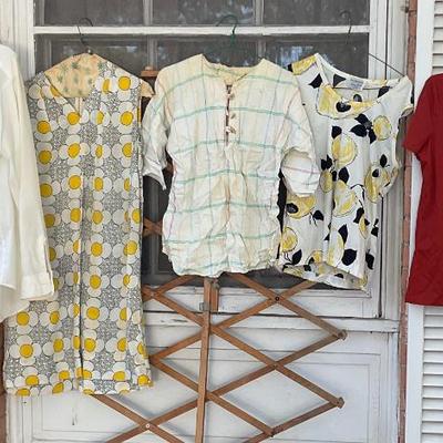 Vintage dresses and blouses