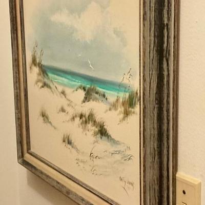 Painting , beach scene