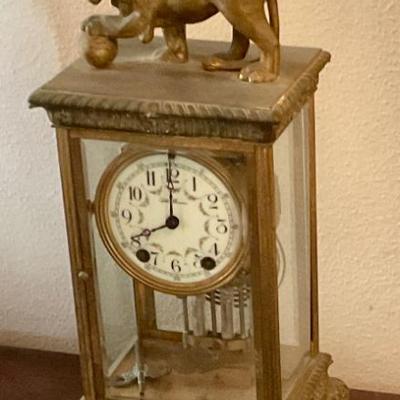 Brass clock