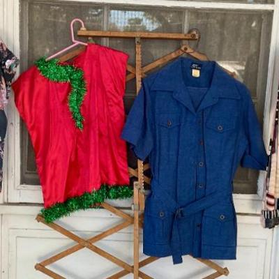 Blue jacket, costume shirt