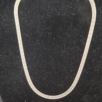 Vintage Sterling 5mm Serpentine 18" Lobster Claw Clasp Chain - TW 15.5g