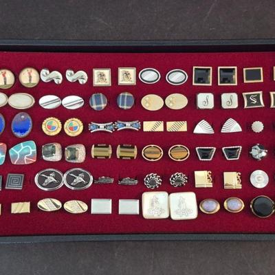 Vintage Cuff Link Display - Display Case Included