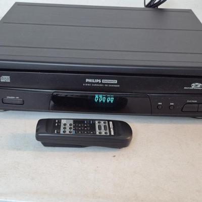 Philips Magnavox 5-Disc CD Changer CDC735 1701 - with Remote