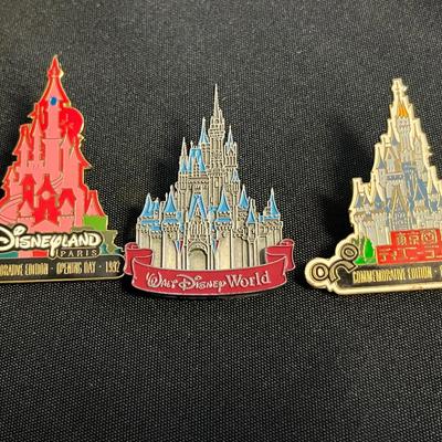 Tokyo Commemorative, Paris Opening Day, Cinderella Pins