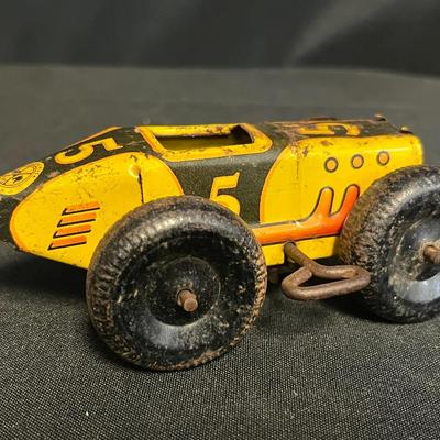 Vintage No. 5 Indy Litho Racer (yellow) 