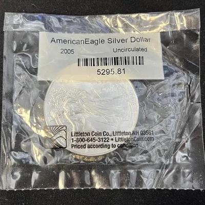 American Eagle Silver Dollar Uncirculated 2005 Littleton Coin Co.