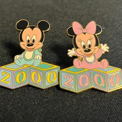 Baby Mickey And Minnie Year 2000 Disney Pins