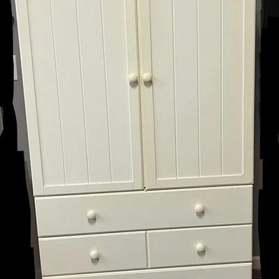 White Wooden Wardrobe
