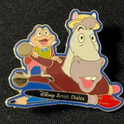 Signed Disney Artist Choice Alex Maher Mr.Toad & Cyril Limited Edition Of 10,000 Pin