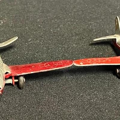 (2) Vintage P-80 Shooting Star Jet Figurines