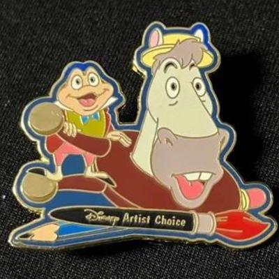 Signed Disney Artist Choice Alex Maher Mr.Toad & Cyril Limited Edition Of 10,000 Pin