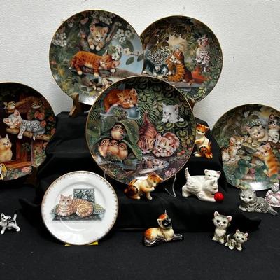 Cat Decor Plates And Figurines
