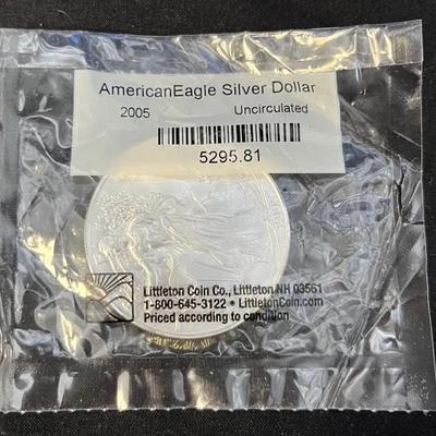 2006 American Eagle Silver Dollar Uncirculated From Littleton Coin Co.